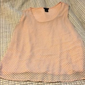 Ann Taylor blush tank top blouse